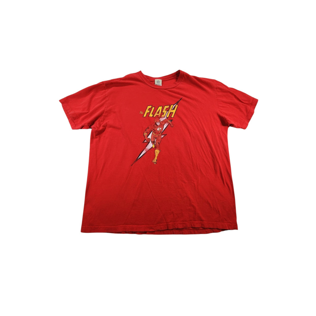 DC Comics The Flash Men's Red Graphic T-Shirt XL Superhero Tee