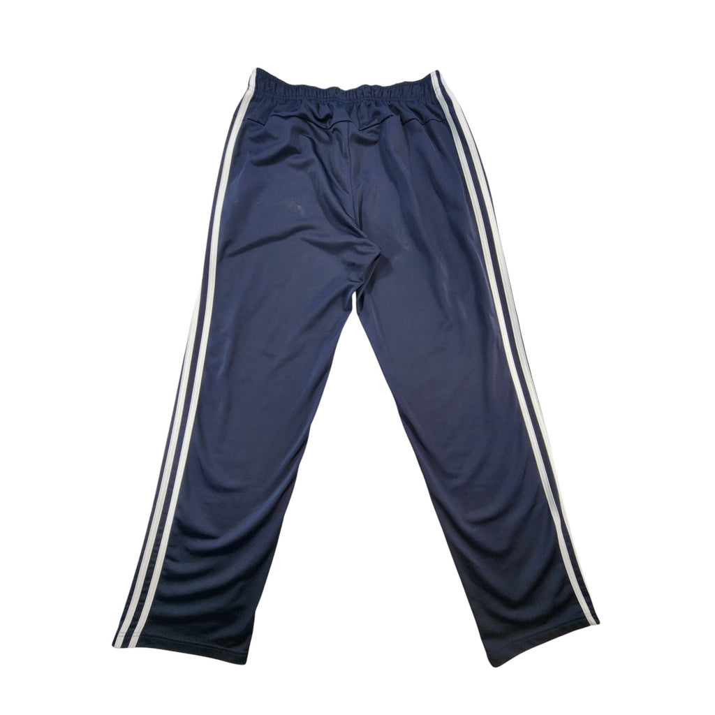 Adidas Men's Blue Tricot Jogger Track Pants White 3-Stripes Size L