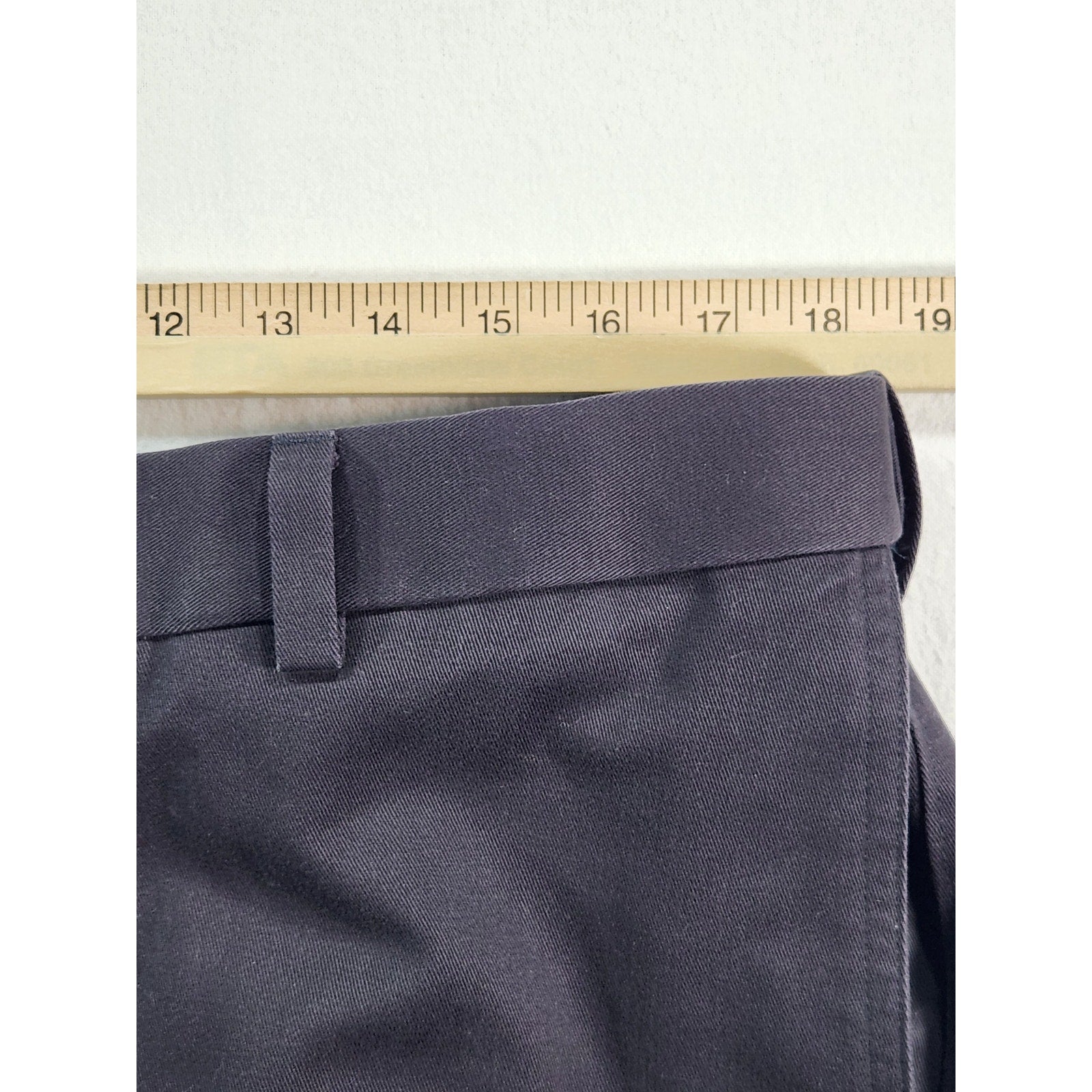 Savane Men's Comfort Waist Black Khaki Pants 36x29