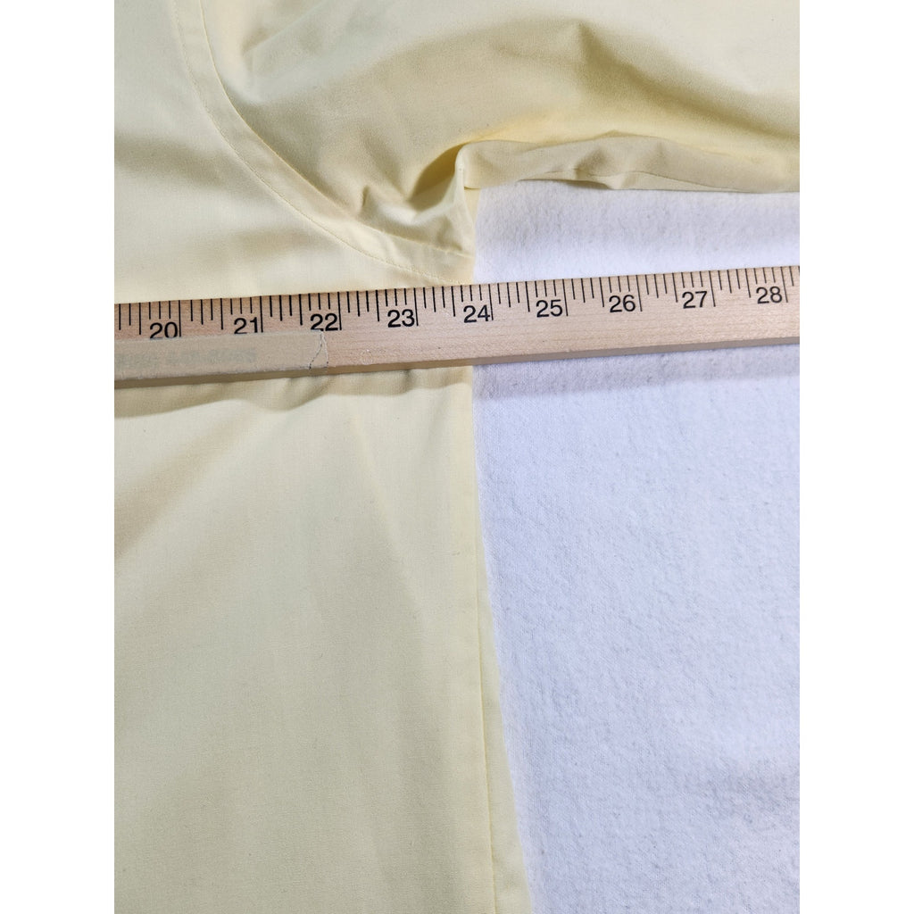 Van Heusen Men's Dress Shirt Yellow 16.5 34/35 Long Sleeve