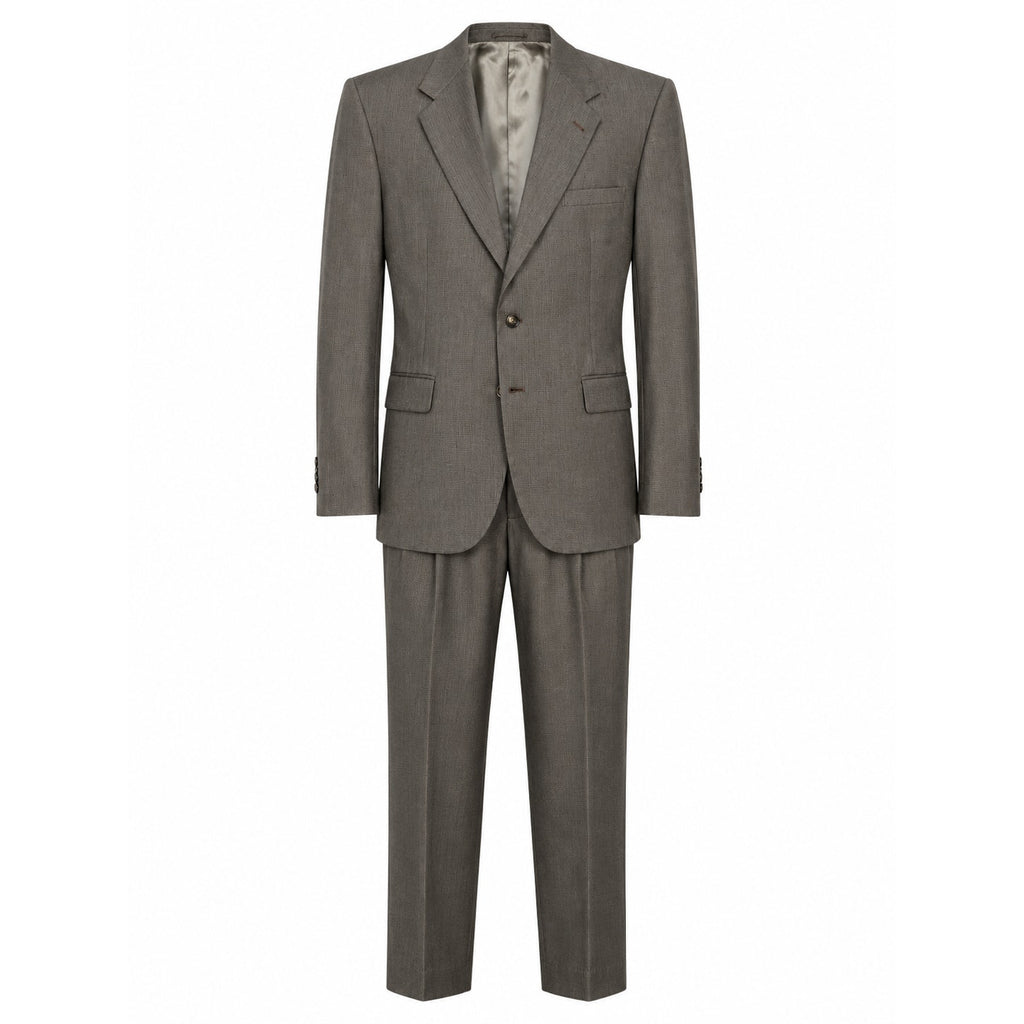TownCraft Men's Brown Two Piece Suit 44R Jacket Matching Dress Pants