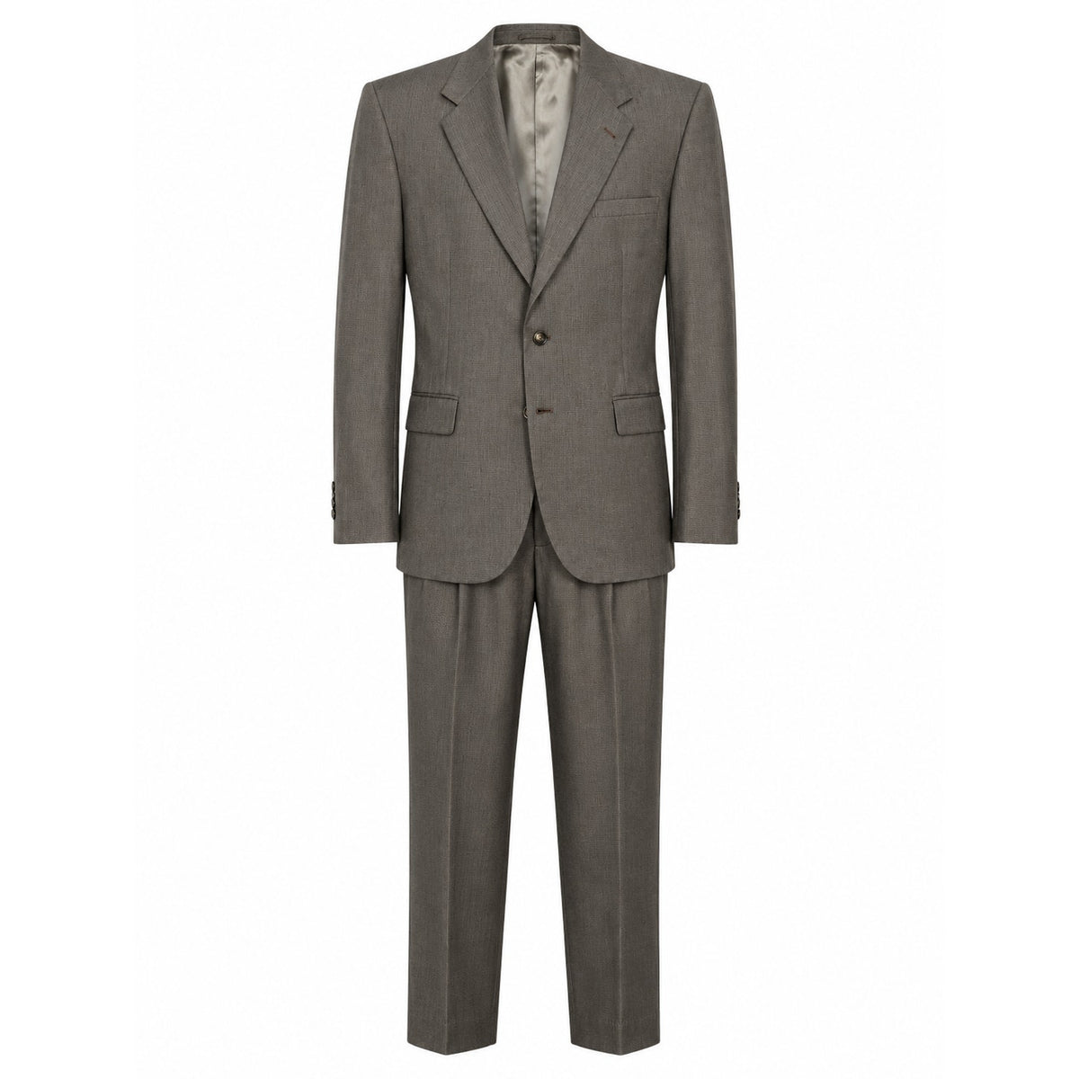 TownCraft Men's Brown Two Piece Suit 44R Jacket Matching Dress Pants