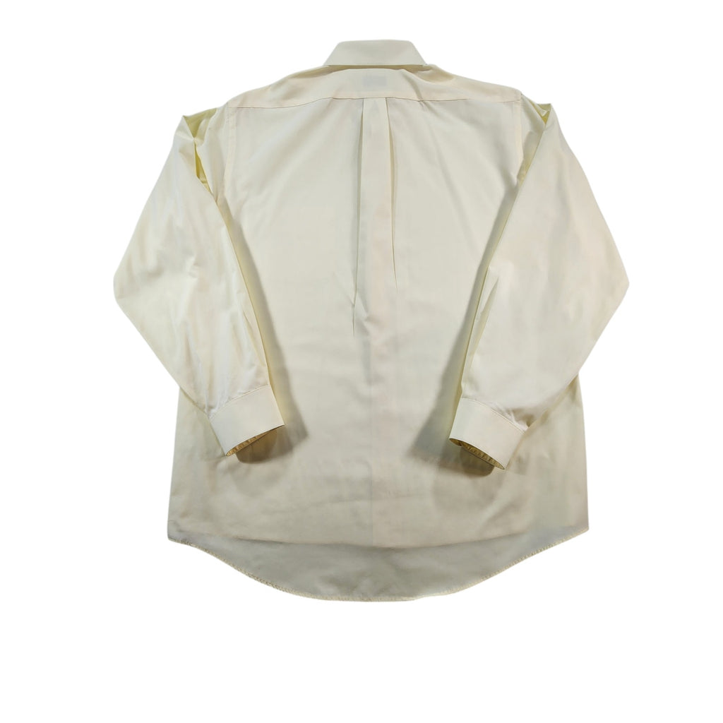 Van Heusen Men's Dress Shirt Yellow 16.5 34/35 Long Sleeve
