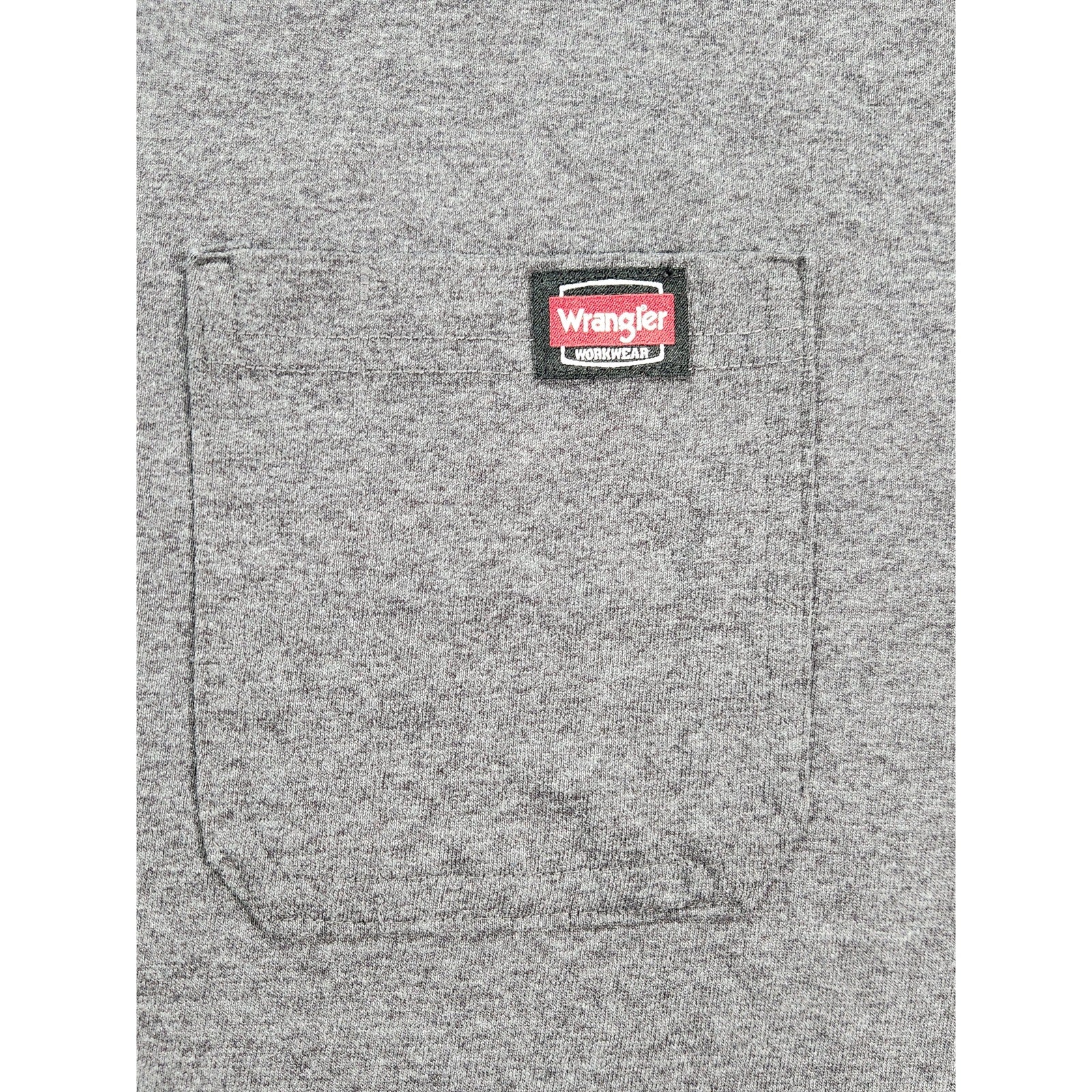 Wrangler Workwear Men's T Shirt XL Gray Short Sleeve Crew Neck Work Tee