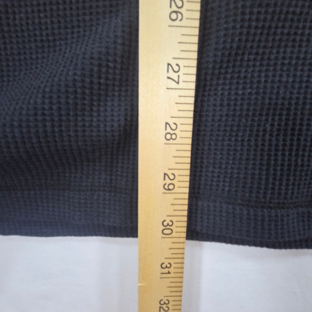 Lee Thermal Shirt Mens 2XL Black Waffle Knit Long Sleeve NWT
