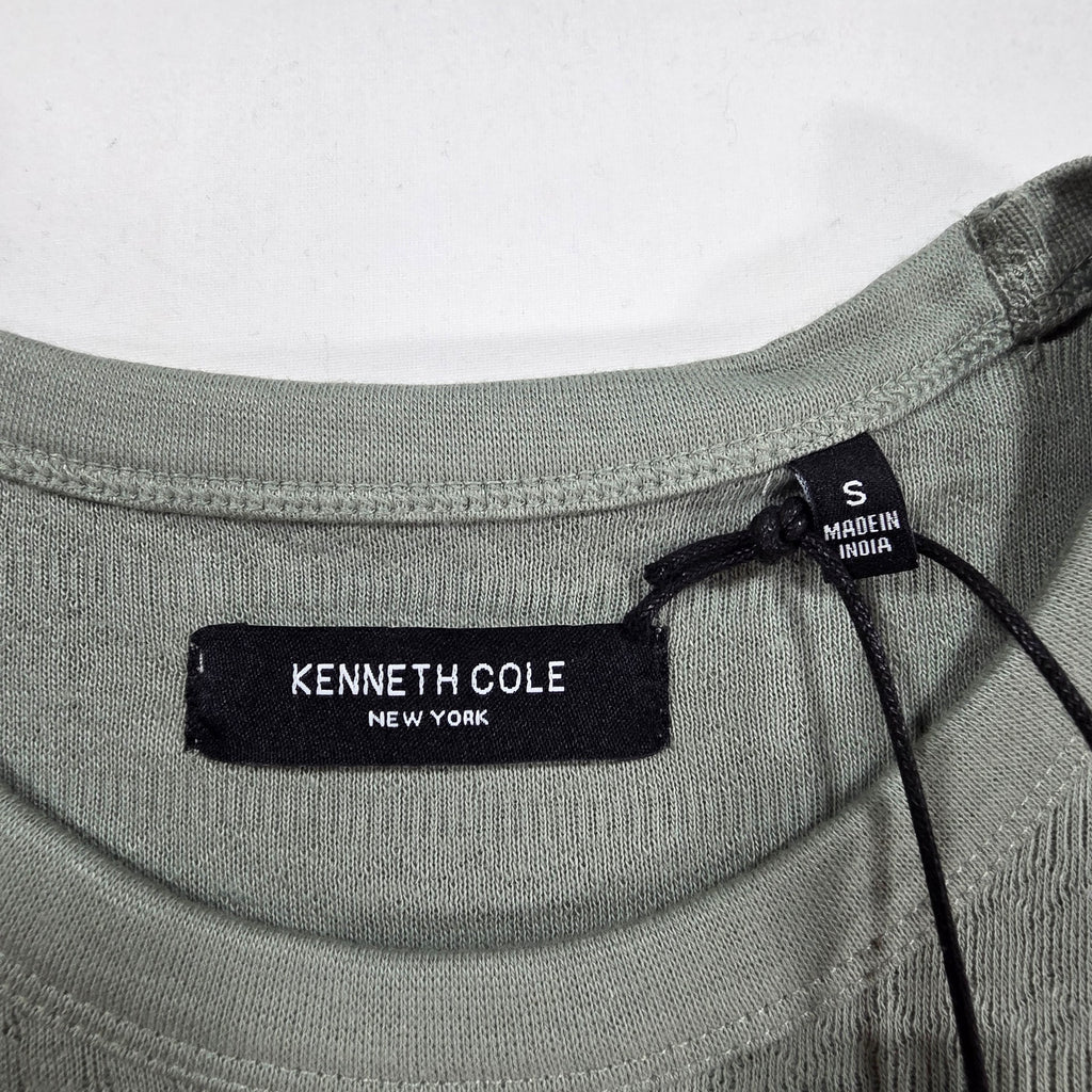 Kenneth Cole New York Men’s Green Textured Knit Polo NWT Size S
