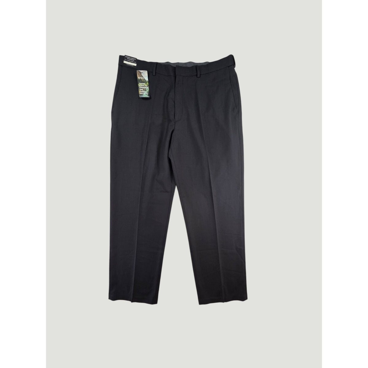 Haggar Dress Pants Classic Fit Charcoal Comfort Mens 36x30 NWT