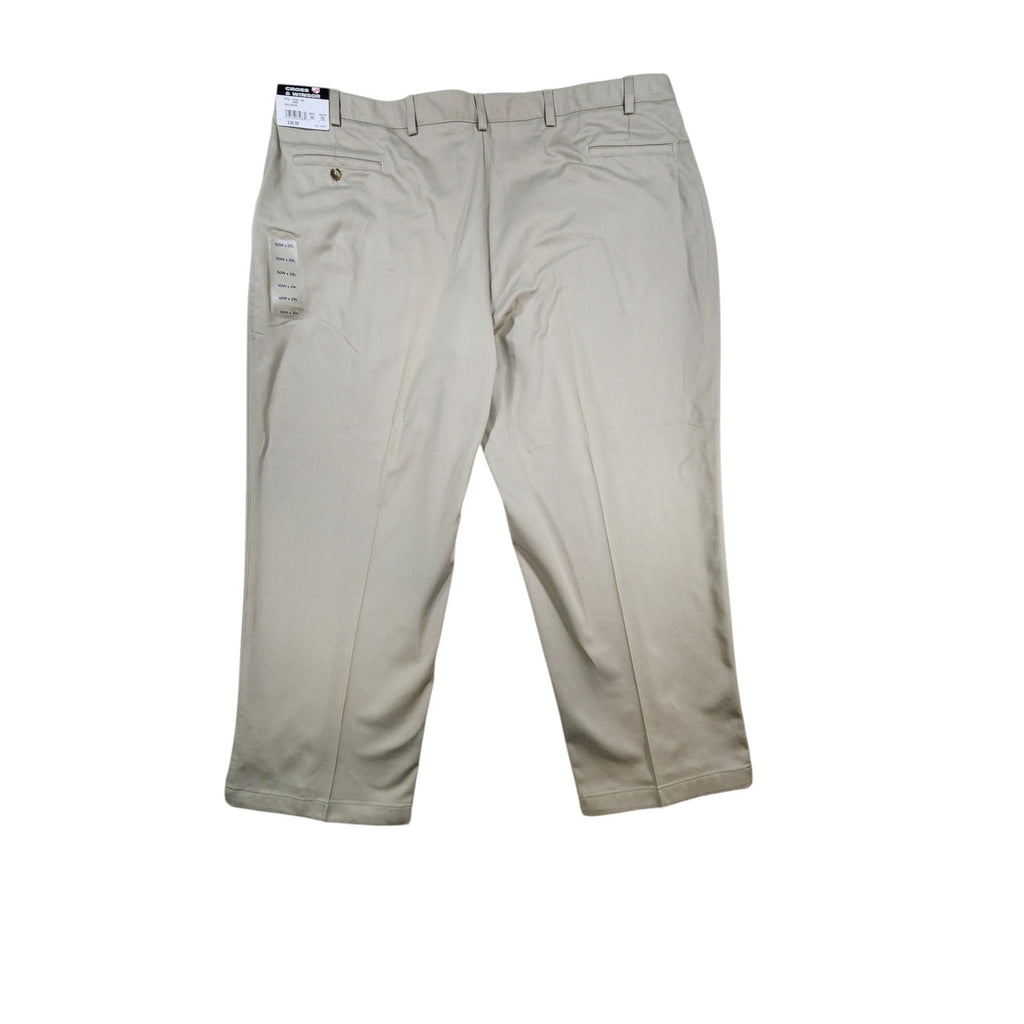 Cross & Winsor Khaki Chino Pants Mens 50x29 Stretch Comfort Waistband NWT
