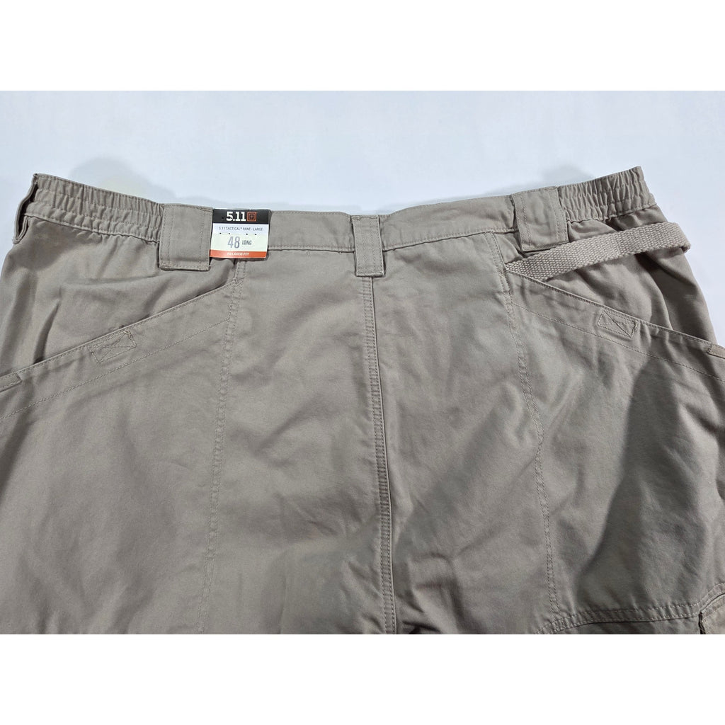 5.11 Tactical 74251 Original Mens 48L Khaki Cotton Cargo Work Pants NWT