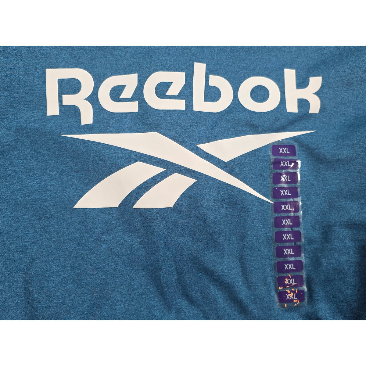 Reebok Mens XXL Blue Performance Graphic Logo Pullover Hoodie 3RSMJ1389 NWT