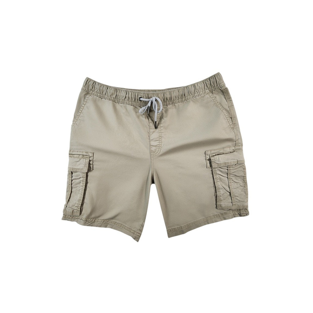 George Men's Cargo Shorts Beige Drawstring Elastic Waist Size M