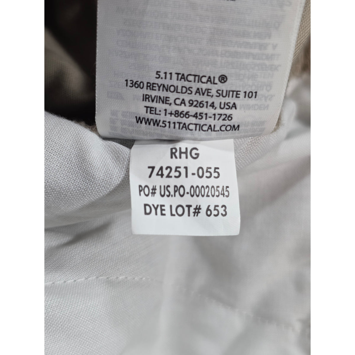 5.11 Tactical Mens Khaki Cargo Pants 44x36 NWT Tactical Workwear