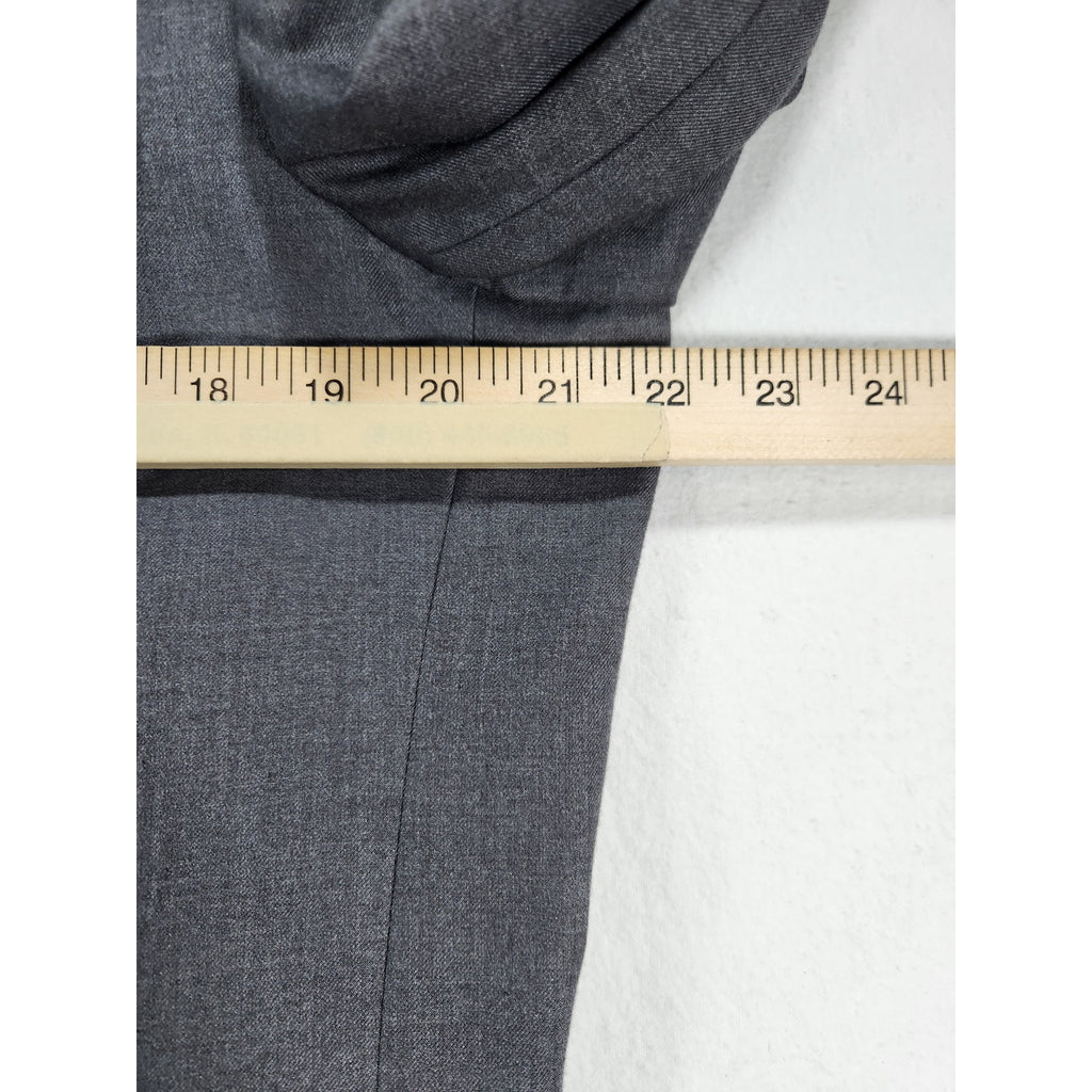 Alex Mishra Men's Gray Two Piece Suit 40L 34L Jacket Pants Patterned