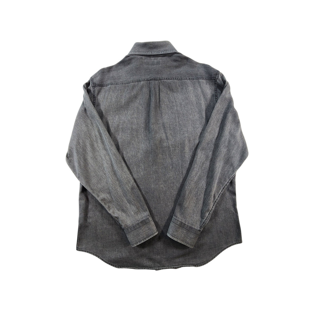 Croft & Barrow Men's Button Down Shirt Gray L Long Sleeve Casual