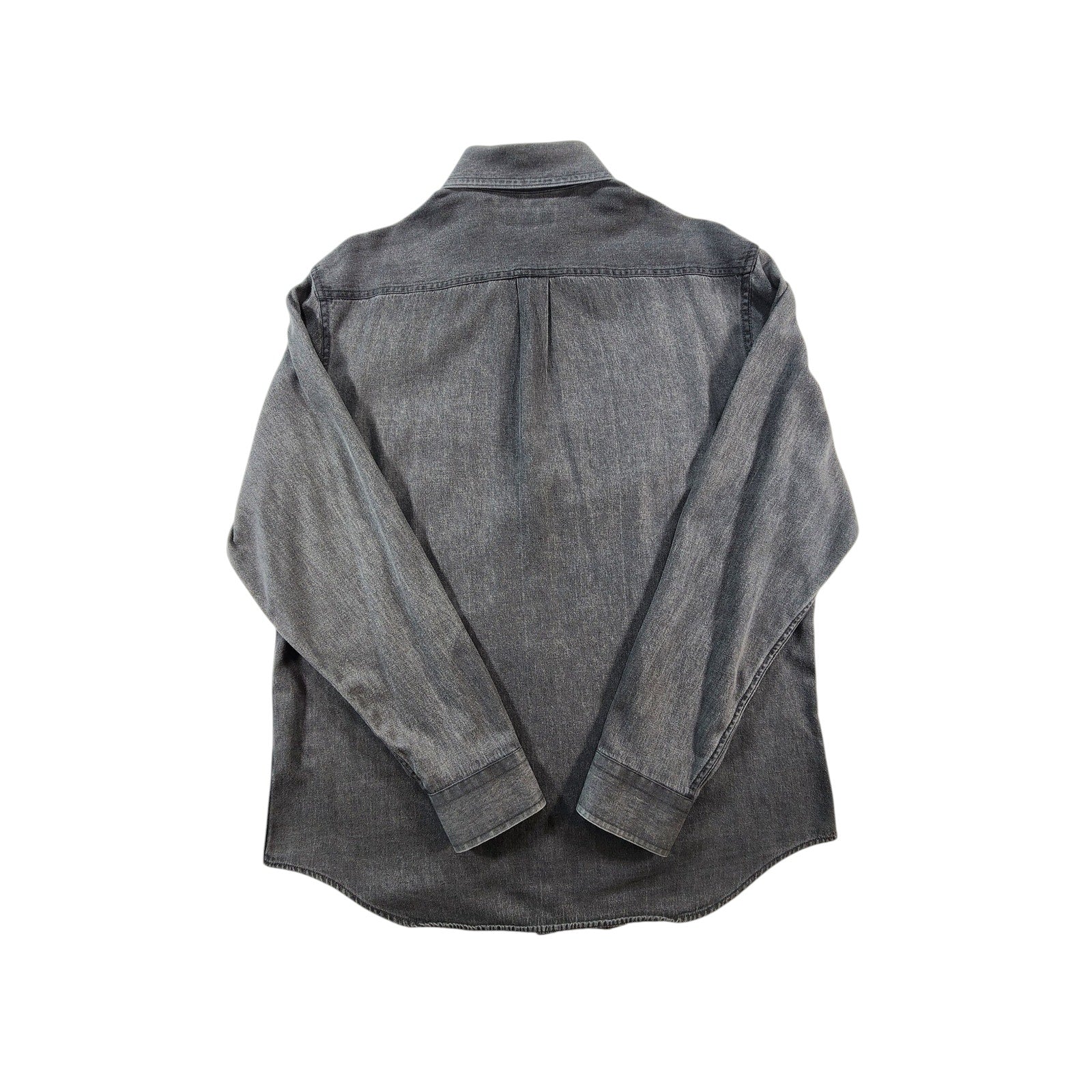 Croft & Barrow Men's Button Down Shirt Gray L Long Sleeve Casual