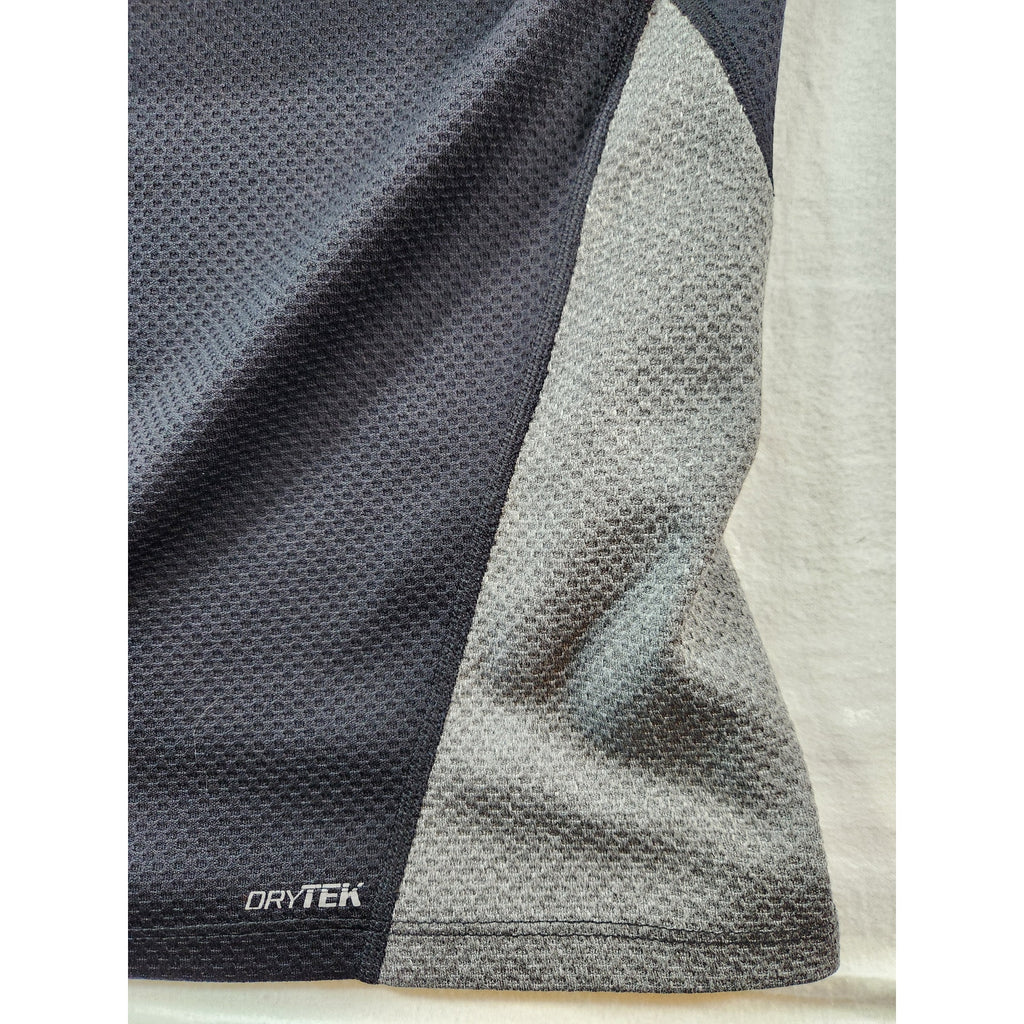 Tek Gear DryTek Men's Black Gray Quarter Zip Performance Pullover XL
