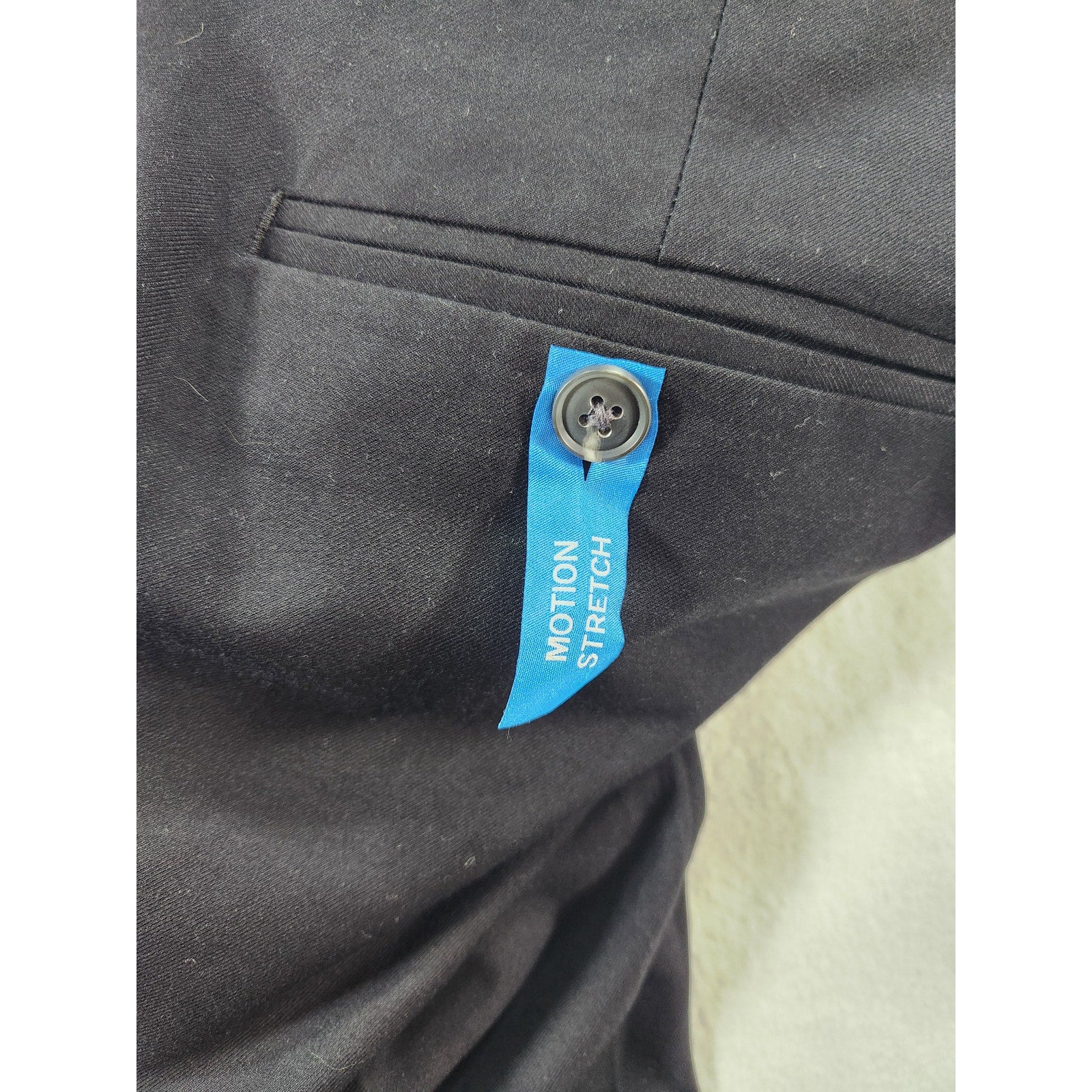 Saddlebred Motion Stretch Men's Pleated Dress Pants Black 34x30 NWT