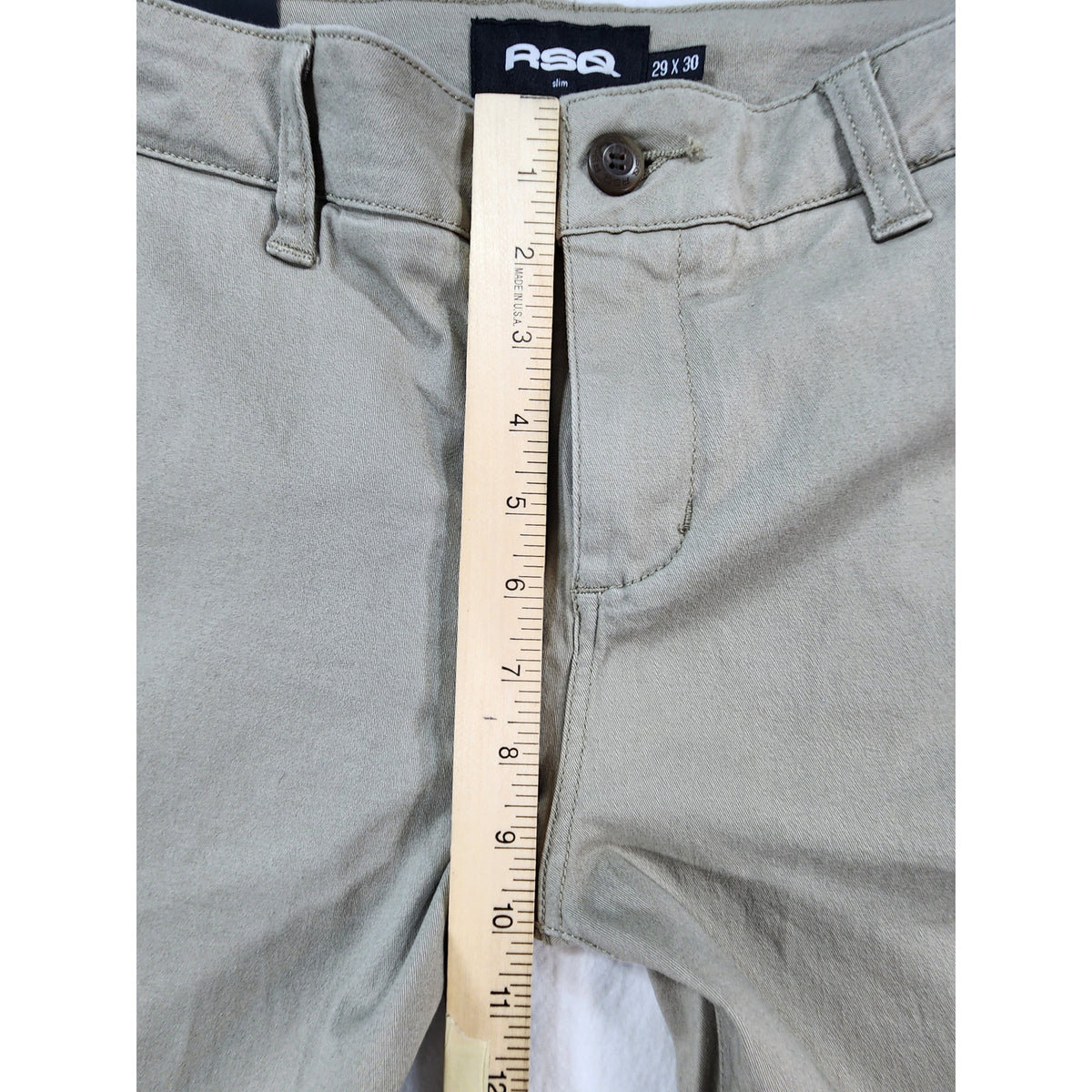 RSQ Slim Fit Pants Mens 29x30 Khaki Beige Casual Chino NWT