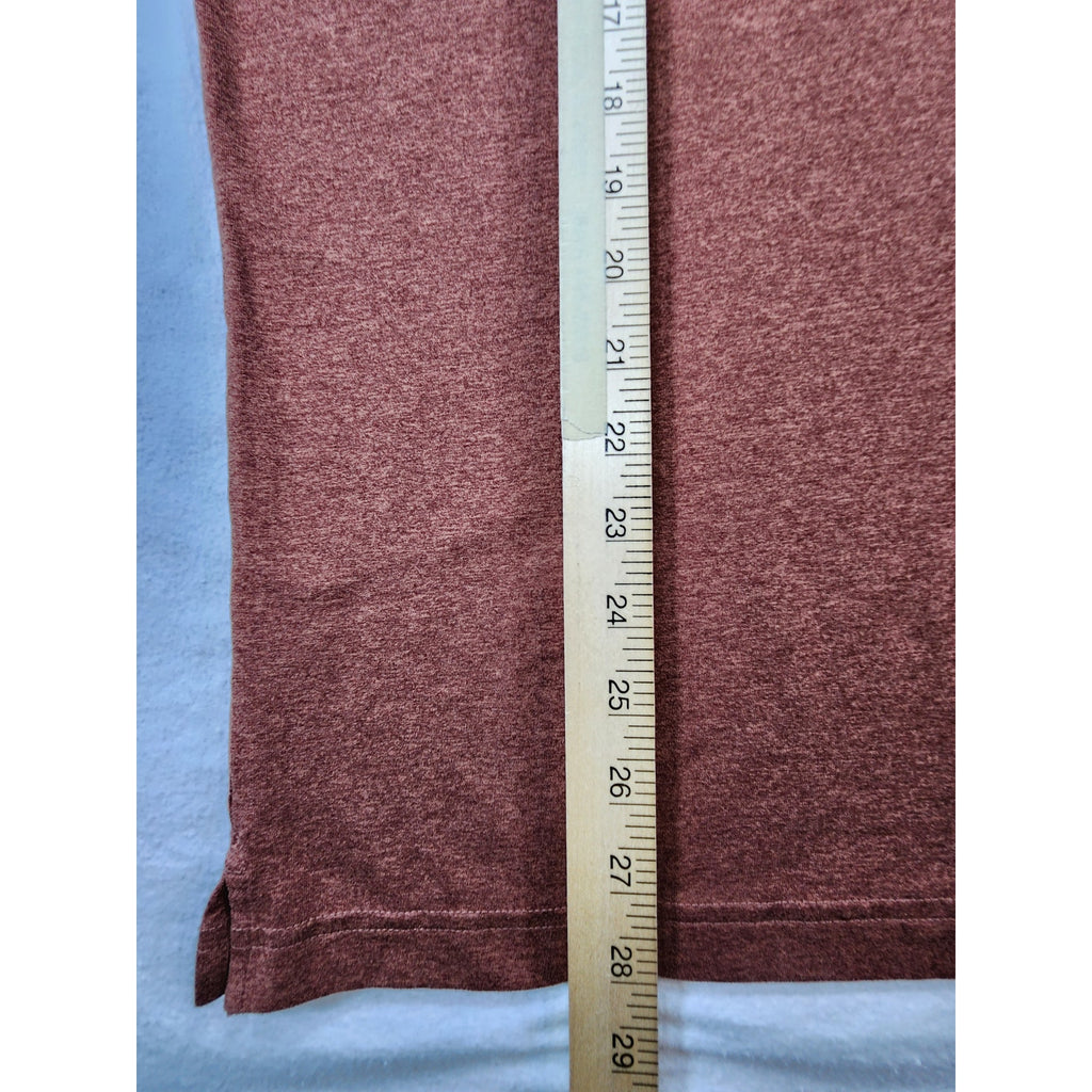 Columbia Omni-Wick Men's Polo Shirt Rust Short Sleeve Size L
