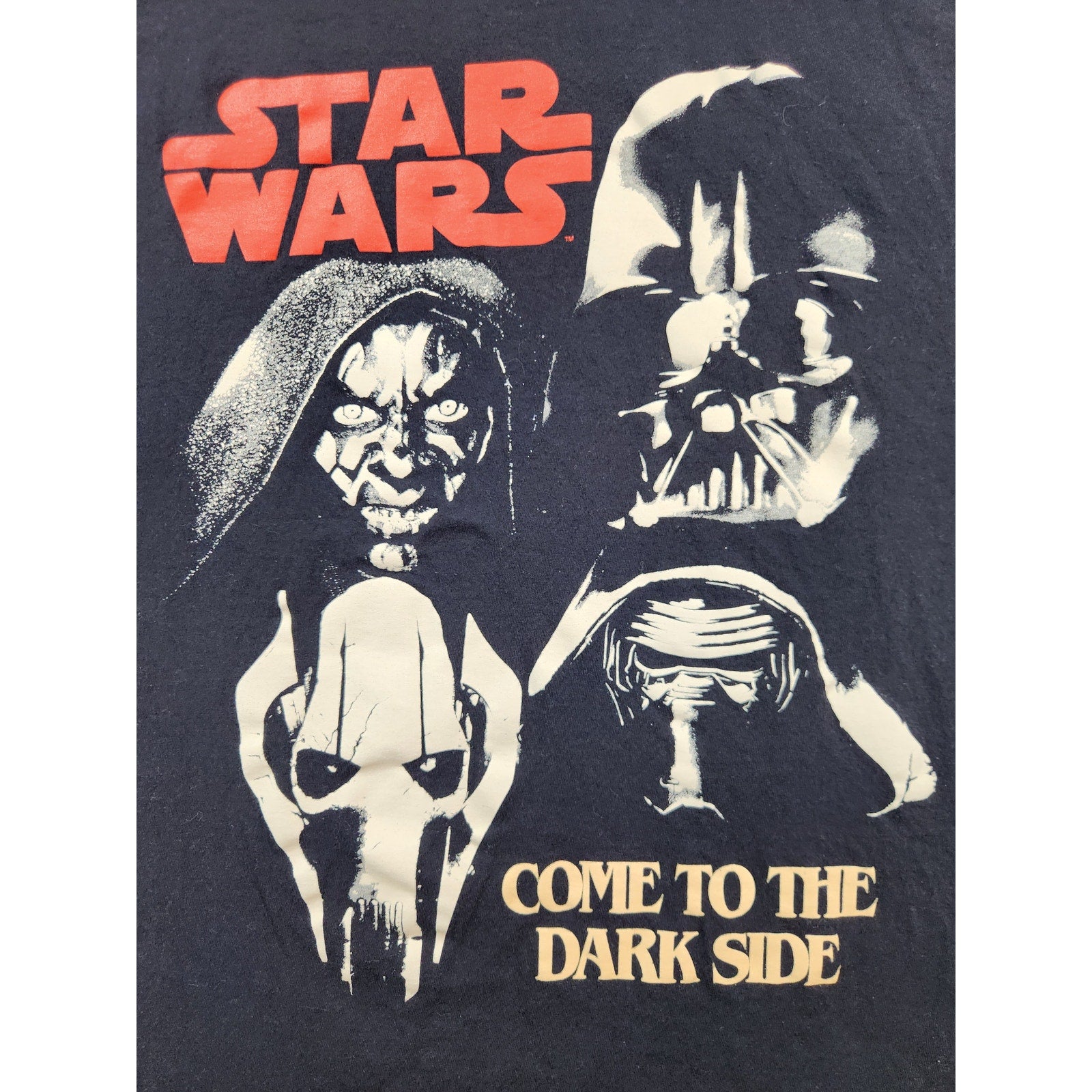 Star Wars Mad Engine Men's Come to the Dark Side Graphic T-Shirt Size L