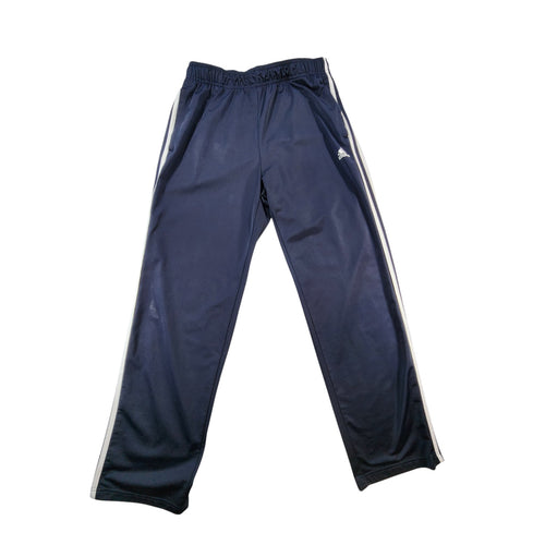 Adidas Men's Blue Tricot Jogger Track Pants White 3-Stripes Size L