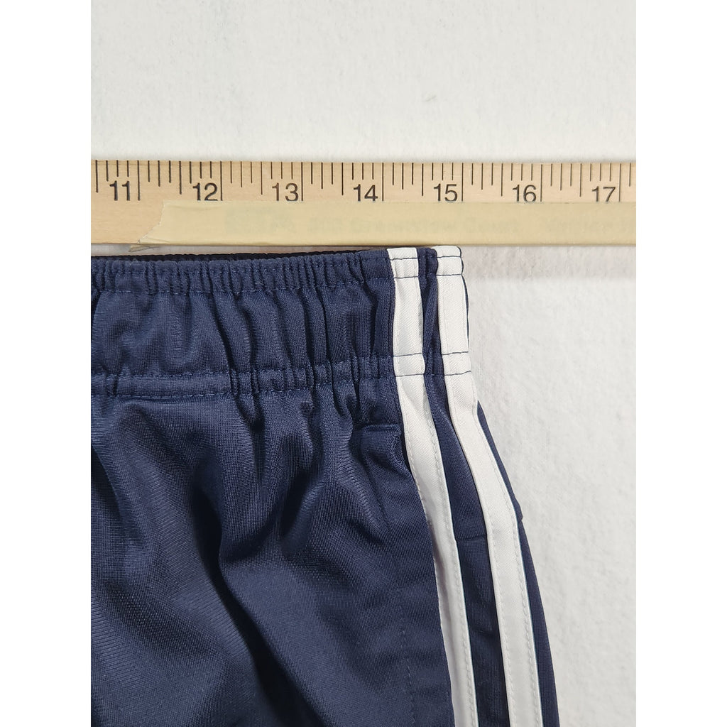 Adidas Men's Blue Tricot Jogger Track Pants White 3-Stripes Size L