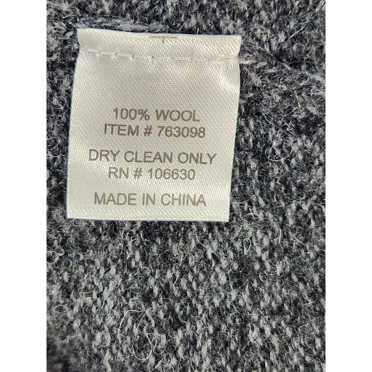 Enzo Mantovani Mens Large Gray 100 Wool Quarter Zip Sweater Pullover Preppy