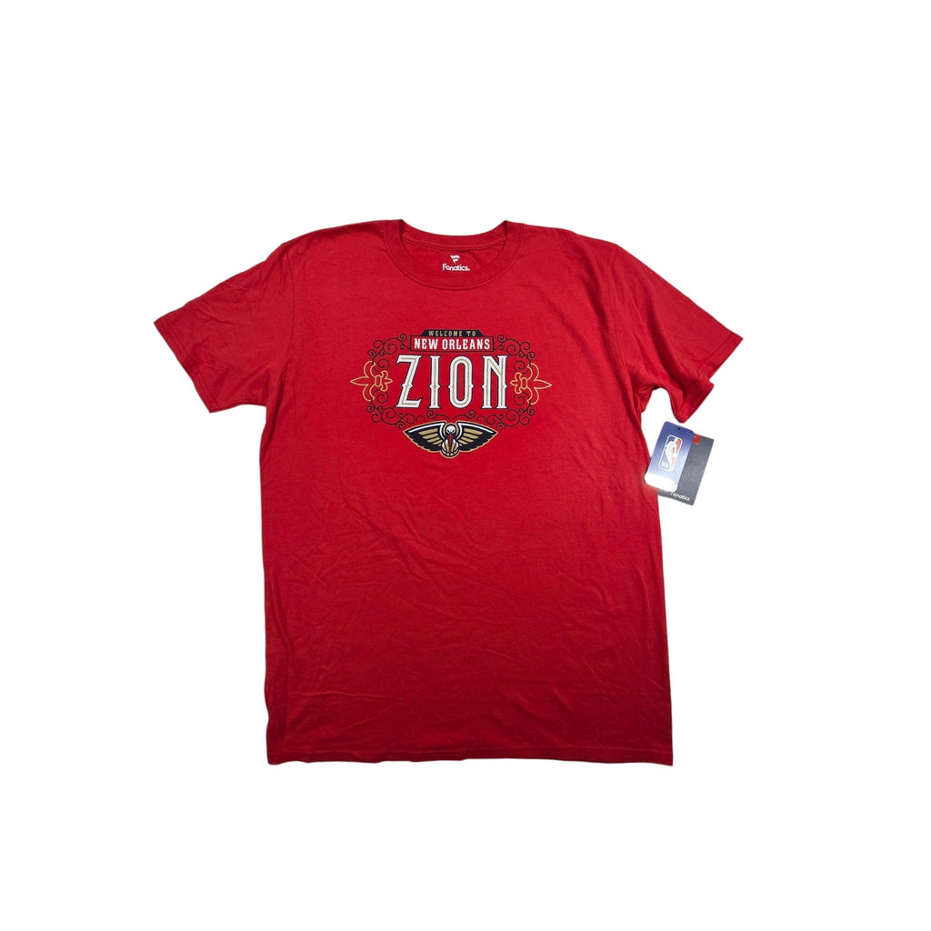 Fanatics Zion Williamson New Orleans Pelicans Red NBA T-Shirt Mens Large NWT