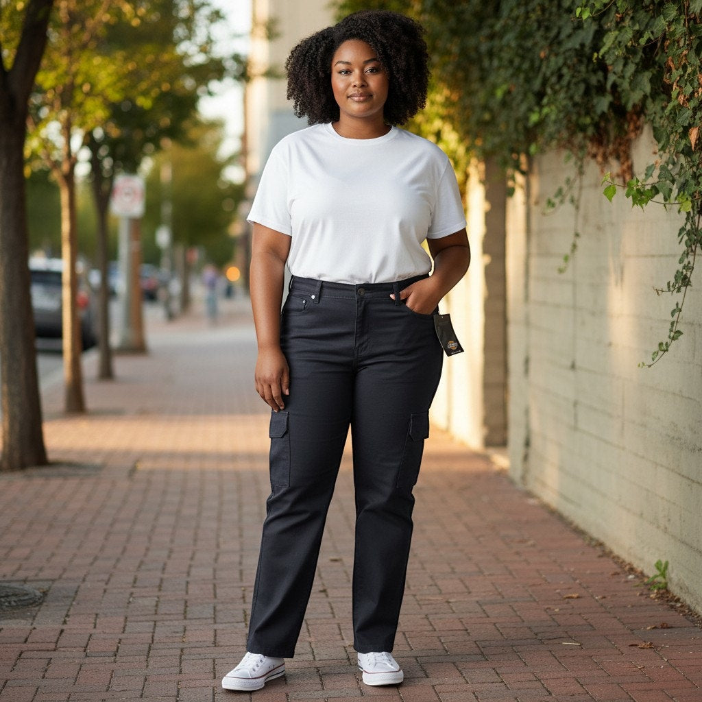 Dickies Cargo Pants Straight Work Utility Womens 8R NWT