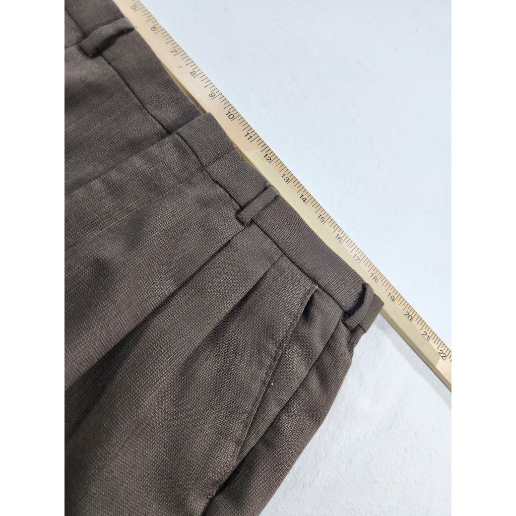 TownCraft Men's Brown Two Piece Suit 44R Jacket Matching Dress Pants