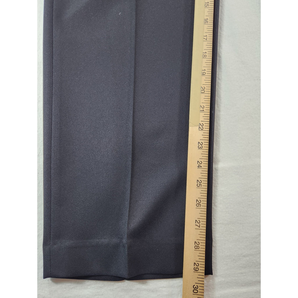 Saddlebred Men's Black Dress Pants 36x29 Classic Fit Slacks