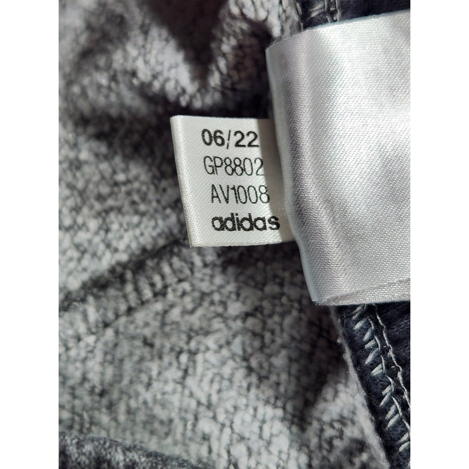 Adidas Men's Gray 3-Stripes Jogger Sweatpants Size S