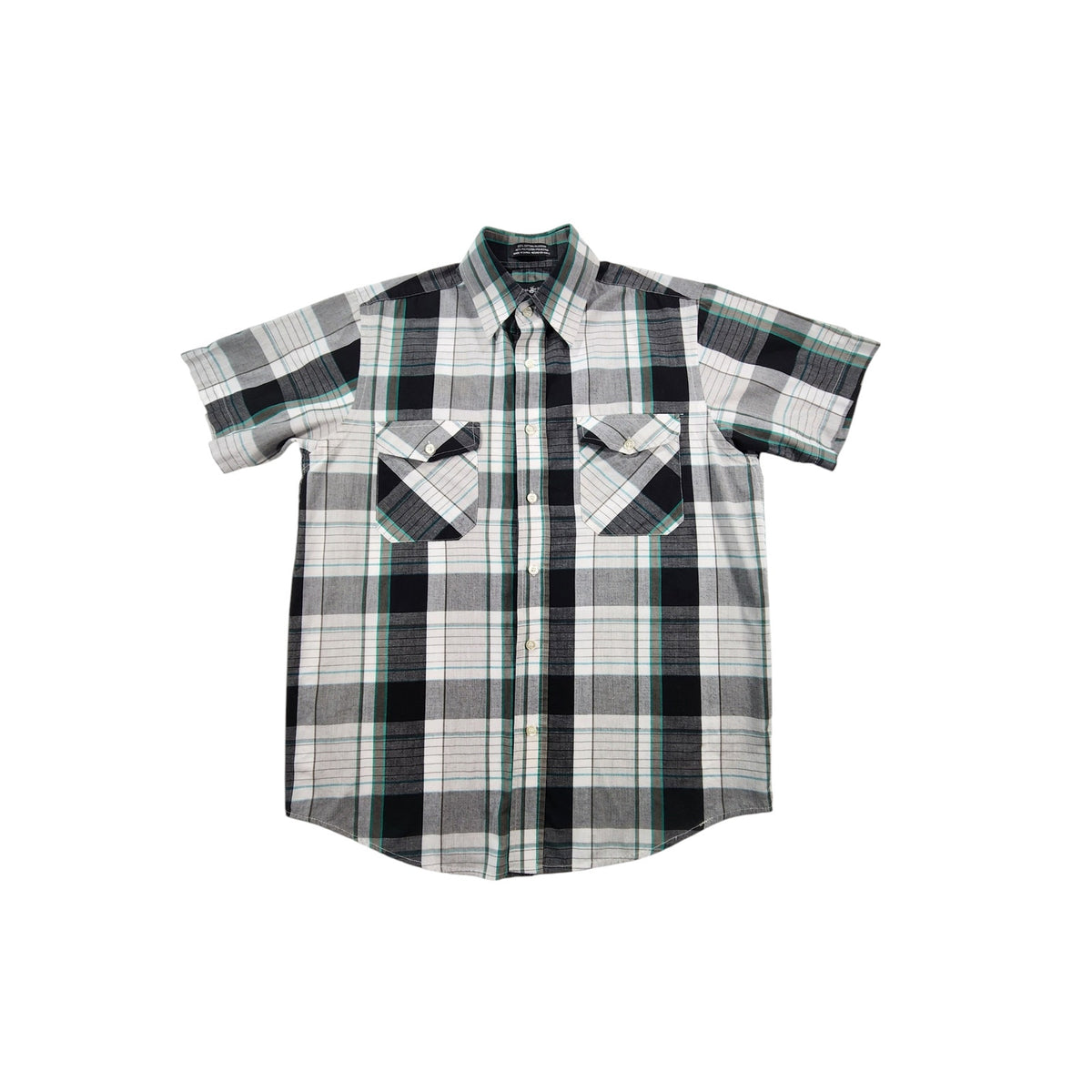 Beverly Hills Polo Club Men's Shirt S Plaid Short Sleeve Western Button Up
