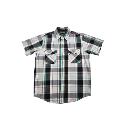 Beverly Hills Polo Club Men's Shirt S Plaid Short Sleeve Western Button Up