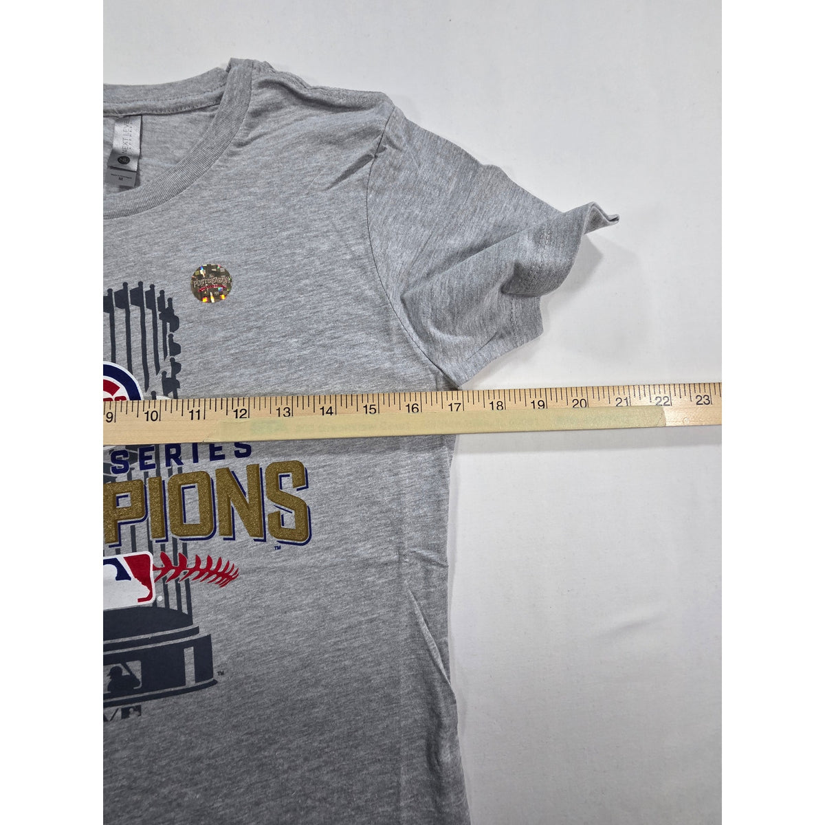 Next Level Cubs 2016 World Series Champions Youth Gray T-Shirt M NWT MLB