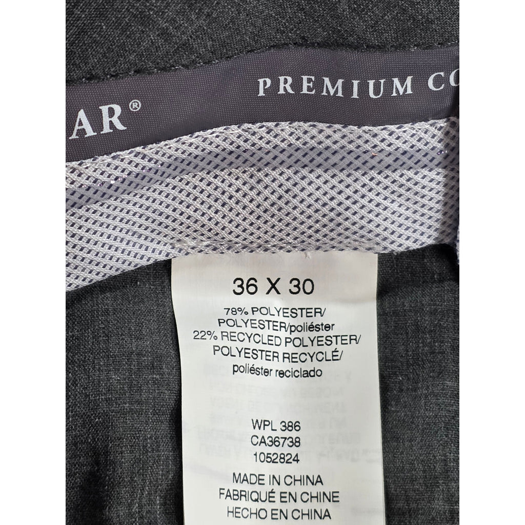 Haggar Dress Pants Classic Fit Charcoal Comfort Mens 36x30 NWT