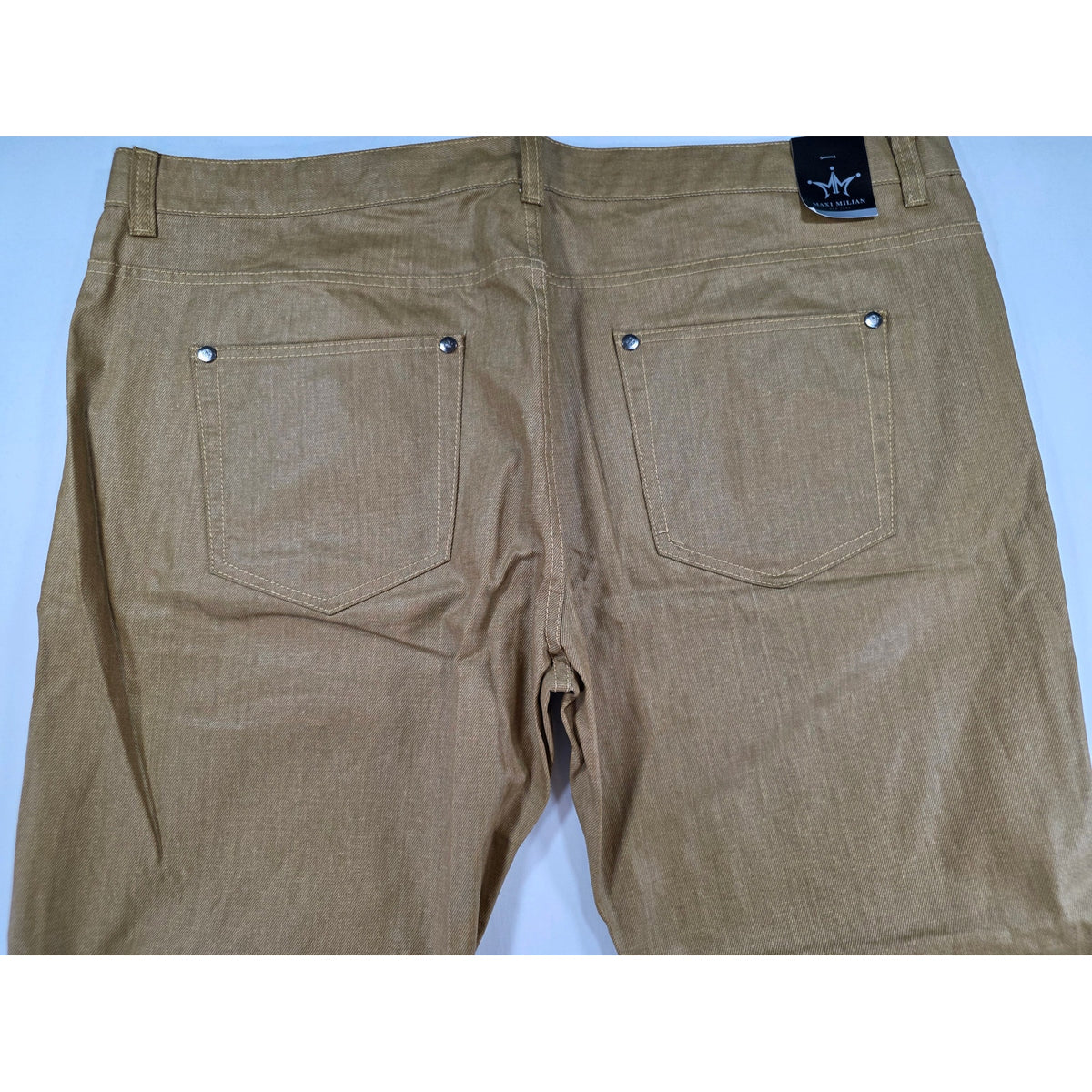 Maxi Milian Jeans Mens 46x32 Wheat Denim NWT Straight Casual Pants