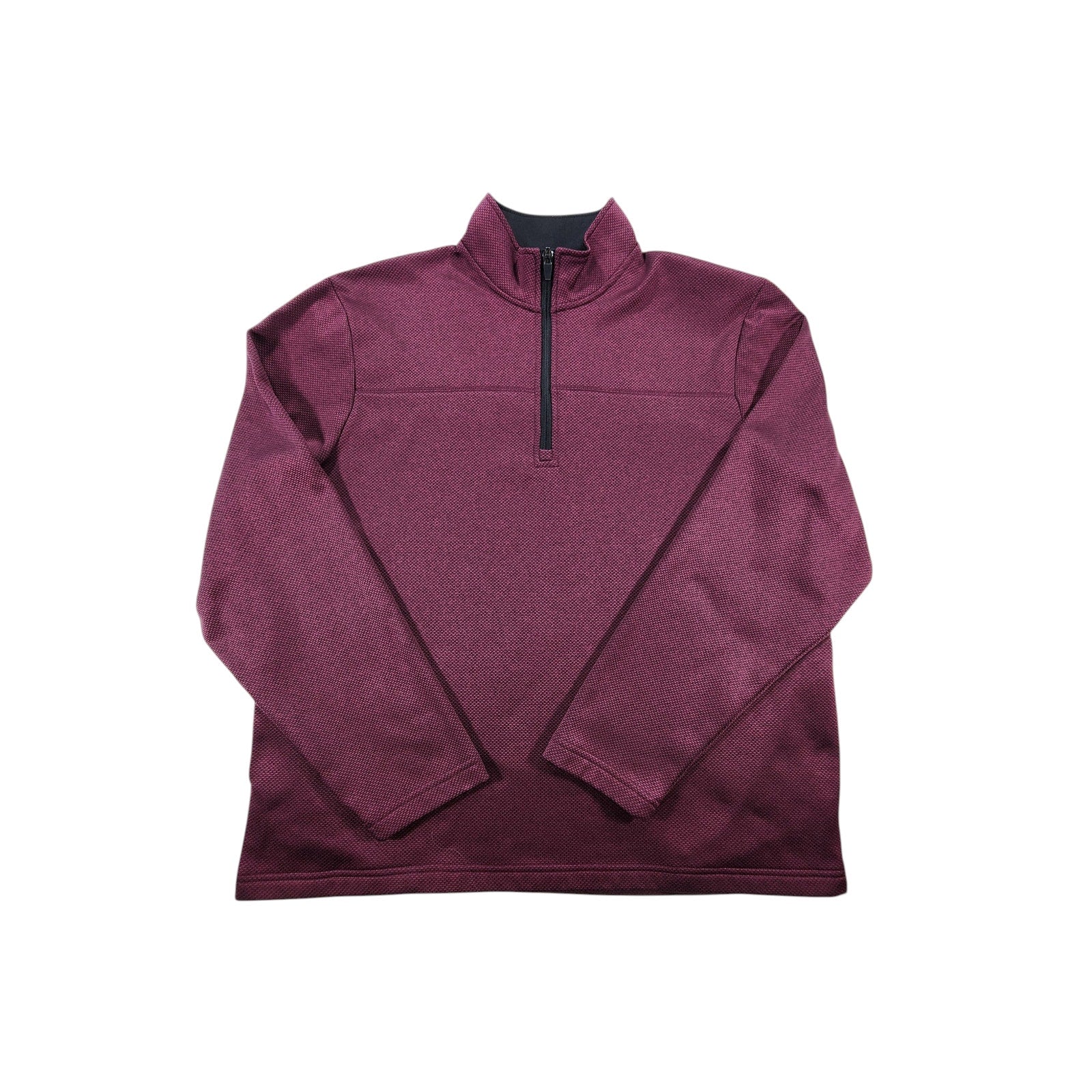 Grand Slam Performance Men's 1/4 Zip Pullover Medium Red Black Golf Shirt