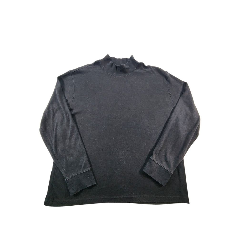 St. John's Bay Legacy Mock Neck Pullover Black Men's XL Long Sleeve