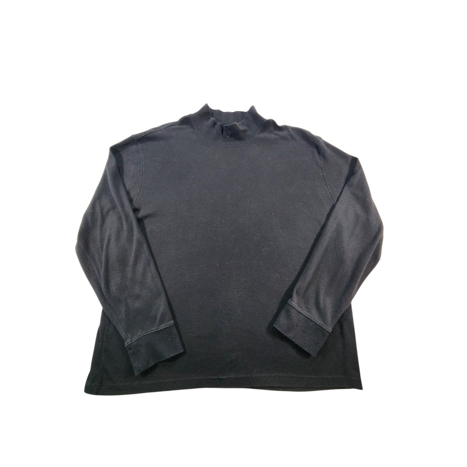 St. John's Bay Legacy Mock Neck Pullover Black Men's XL Long Sleeve