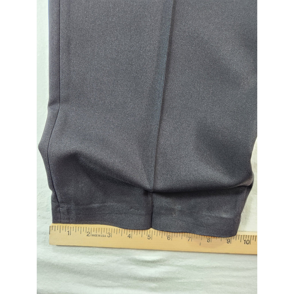 Haggar Men's Black Dress Pants Hidden Expandable Waistband 40x29 NWT