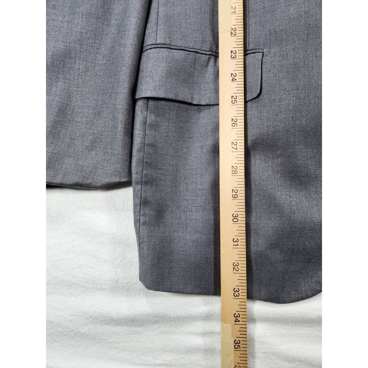 Alex Mishra Men's Gray Two Piece Suit 40L 34L Jacket Pants Patterned