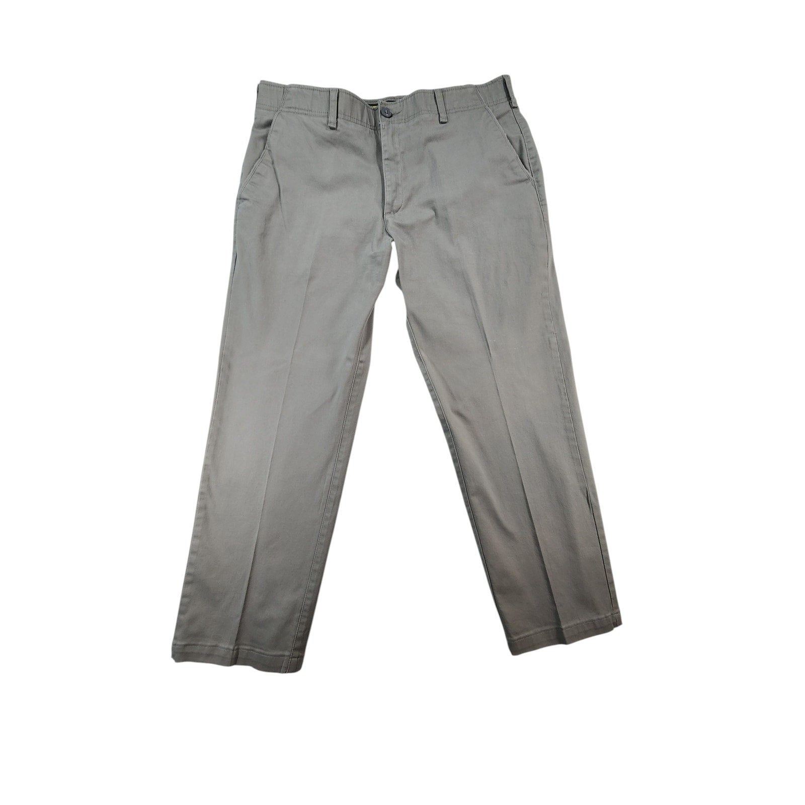 Lee Extreme Comfort Men's Gray Straight Fit Khaki Pants 36x29
