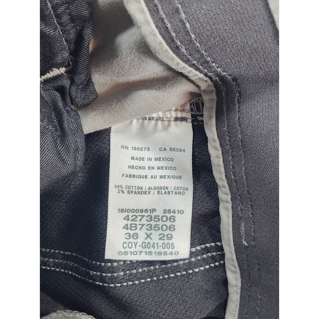 Lee Extreme Comfort Men's Gray Straight Fit Khaki Pants 36x29