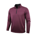 Grand Slam Performance Men's 1/4 Zip Pullover Medium Red Black Golf Shirt