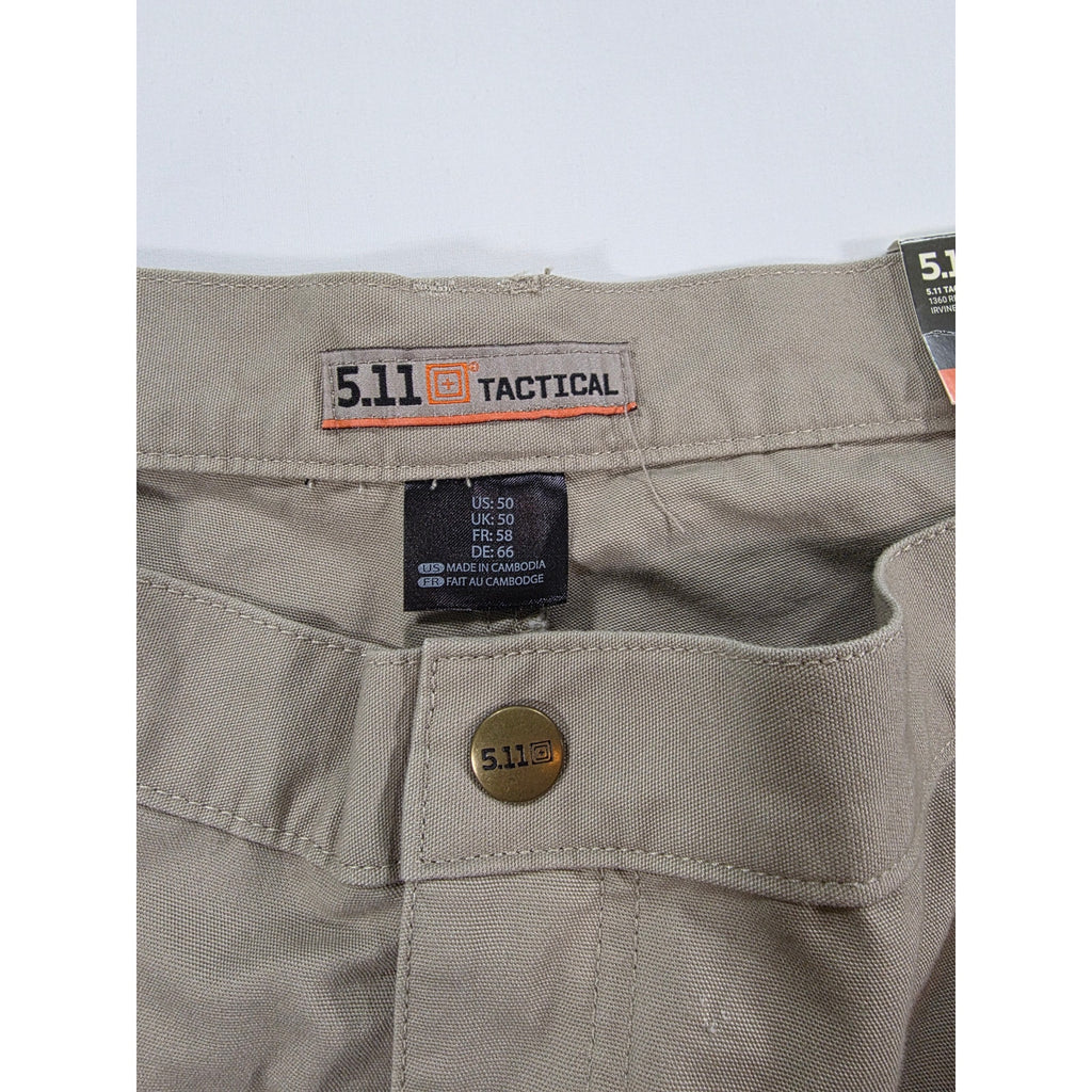 5.11 Tactical Mens Khaki Cargo Pants 50L NWT Tactical Workwear