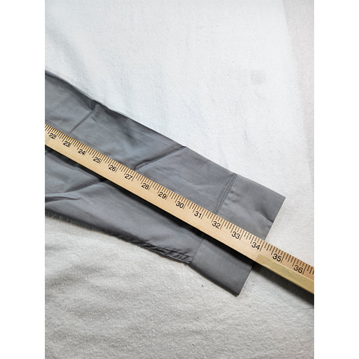 Basic Editions Men's Gray Long Sleeve Dress Shirt Classic Fit 17-17.5 34/35 NWT