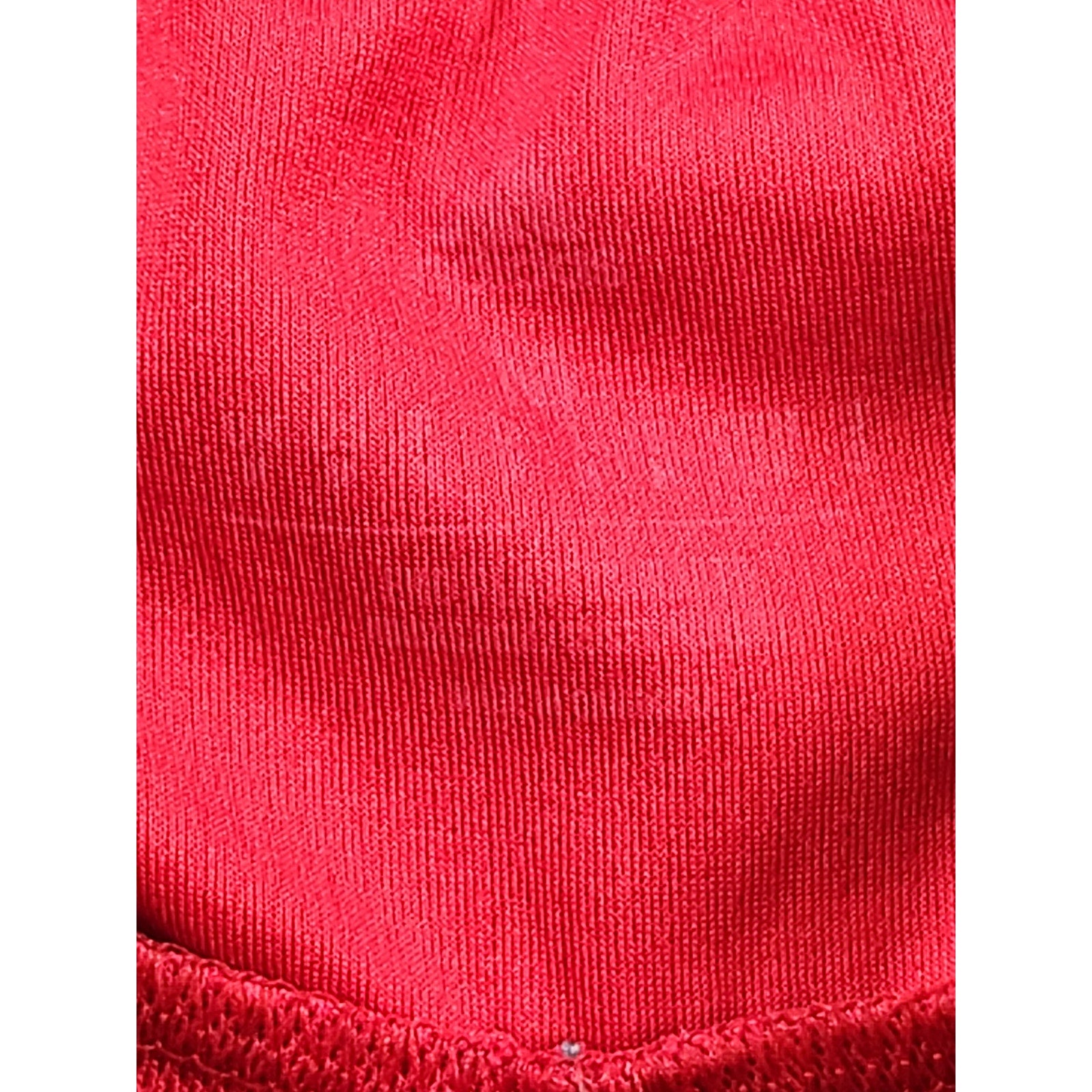 Adidas Men's Red Athletic Shorts Black 3-Stripes Drawstring Size M