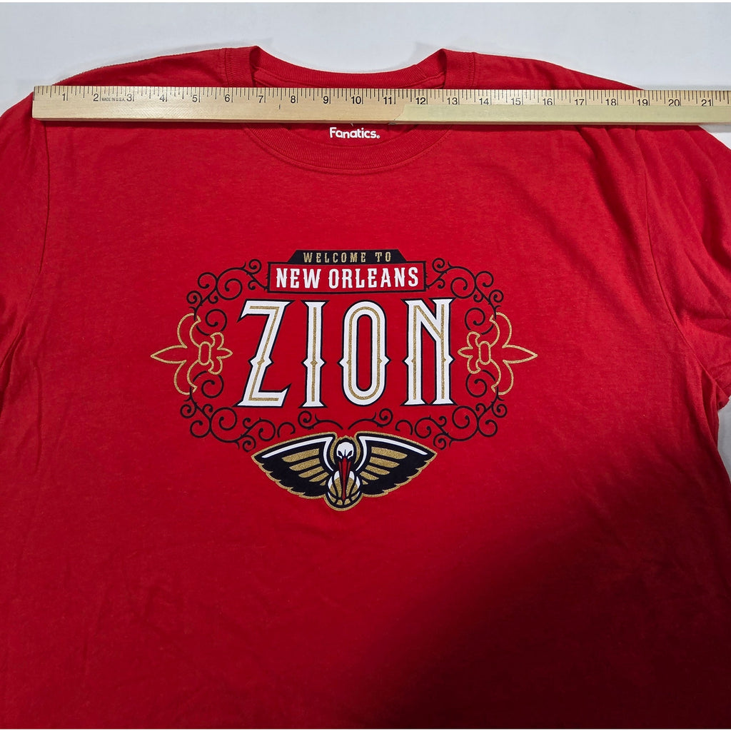 Fanatics Zion Williamson New Orleans Pelicans Red NBA T-Shirt Mens Large NWT