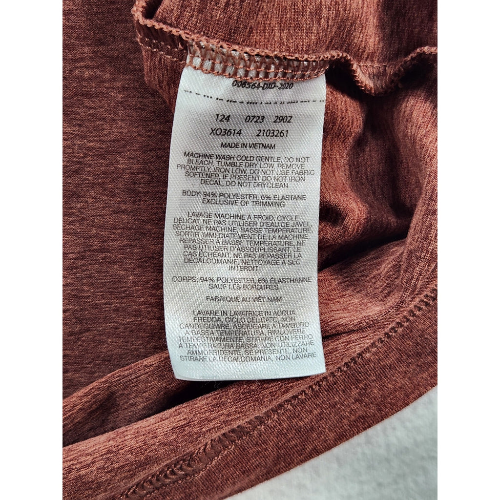 Columbia Omni-Wick Men's Polo Shirt Rust Short Sleeve Size L